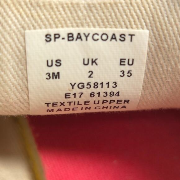 Sperry Baycoast Lightweight Sneaker Shoe Youth Boys Size 3 YG58113 Tan - Picture 7 of 9